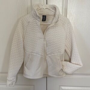 Avia Cream Quilted Full-Zip Jacket